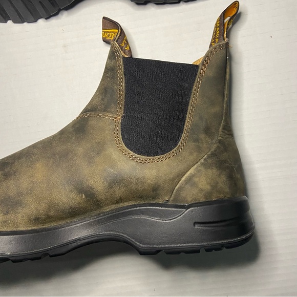 BLUNDSTONE 2056 ALL-TERRAIN CHELSEA BOOTS - RUSTIC BROWN AU 8 - Picture 8 of 13